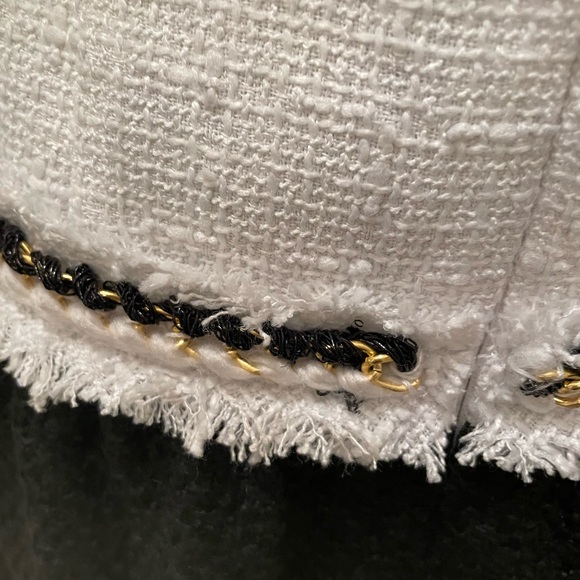 Beautiful drop waist sleeveless tweed mini dress - Picture 10 of 11